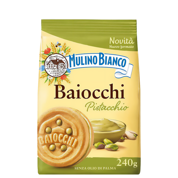 Mulino Bianco Baiocchi Pistacchio, 240 g