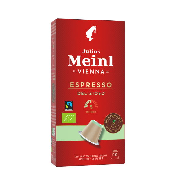 Julius Meinl Espresso Delizioso BIO &amp; Fair 10 Kapseln NES