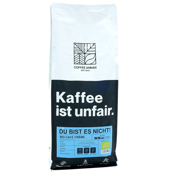 Coffee Annnan BIO Cafe Crème, 1 kg Bohne